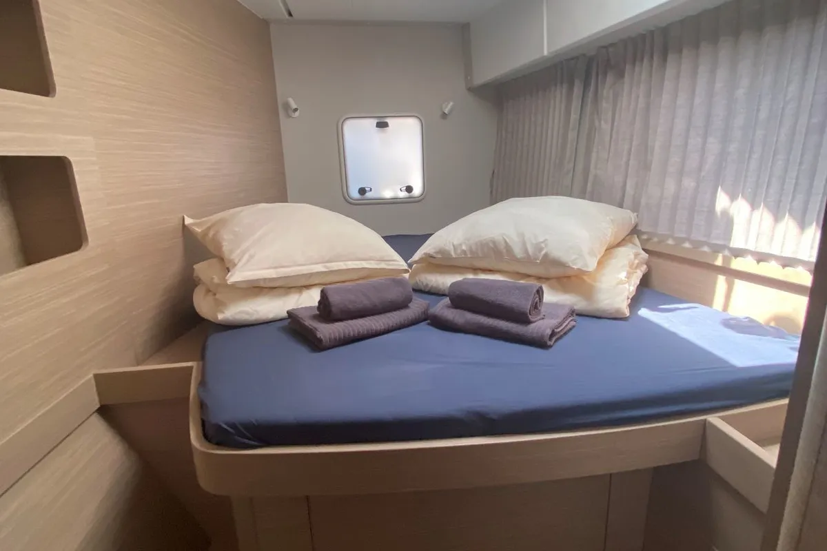 Cabin on Hanselli, a Lagoon 42 catamaran at Trogir, Croatia