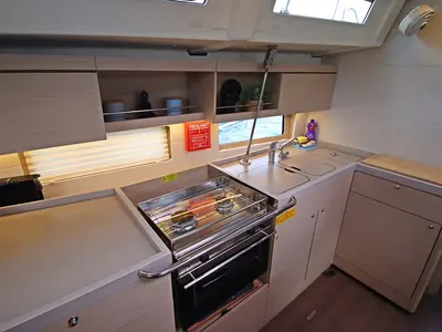 Galley of Liberty, a Beneteau Oceanis 46.1 sailboat at Općina Rogoznica, Croatia