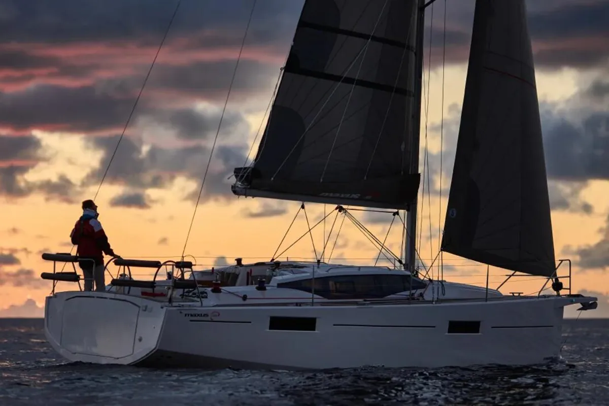 Exterior view of Gea, a Northman Maxus 35 sailboat at Grad Biograd na Moru, Croatia