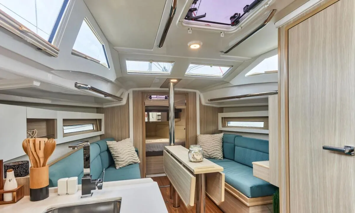 Salon of Gea, a Northman Maxus 35 sailboat at Grad Biograd na Moru, Croatia