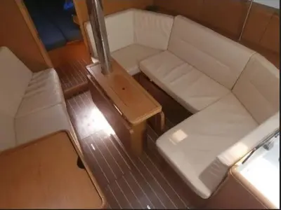 Salon of King Julian, a Jeanneau Sun Odyssey 36i sailboat at Municipal Unit of Lefkada, Greece