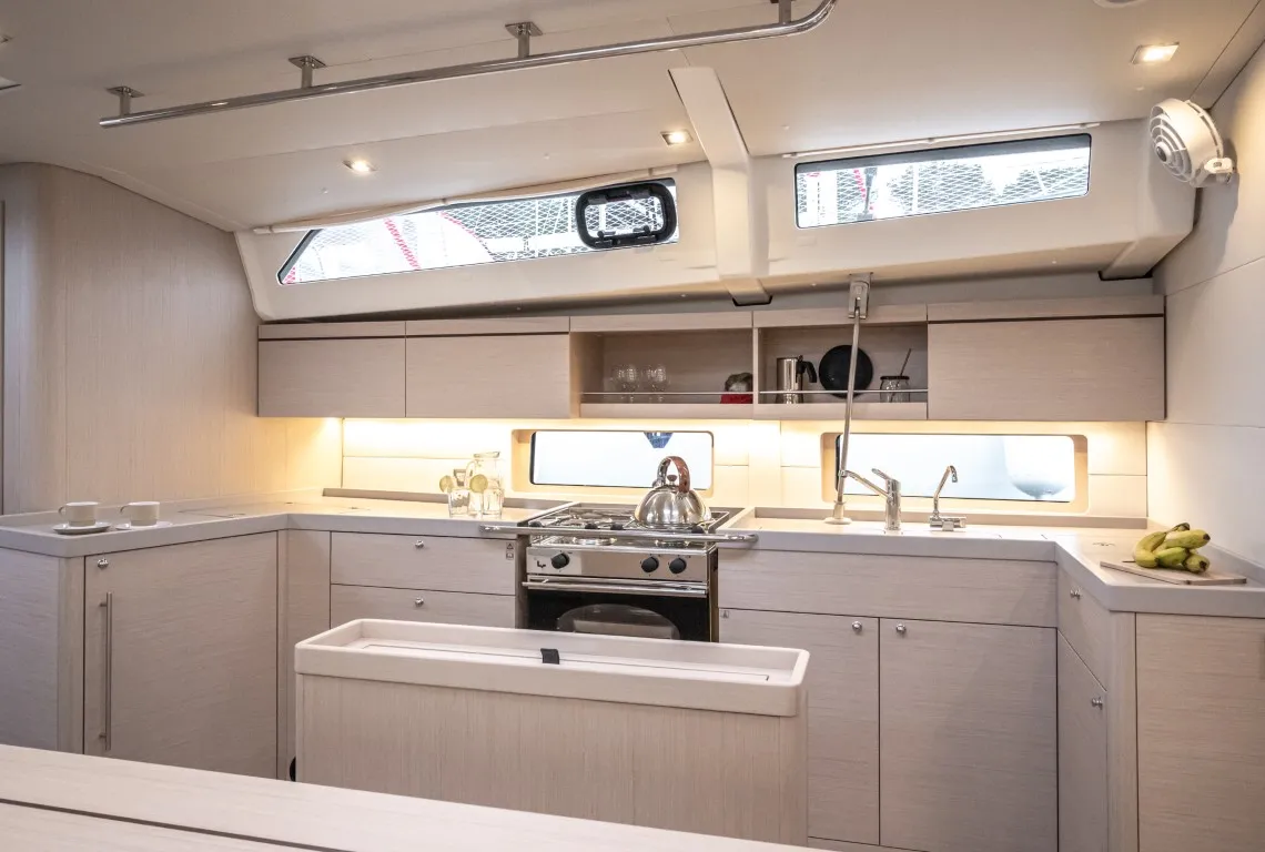 Galley of Nalu, a Beneteau Oceanis 46.1 sailboat at Općina Medulin, Croatia
