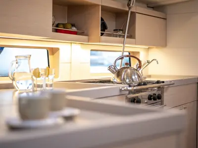 Galley of Nalu, a Beneteau Oceanis 46.1 sailboat at Općina Medulin, Croatia