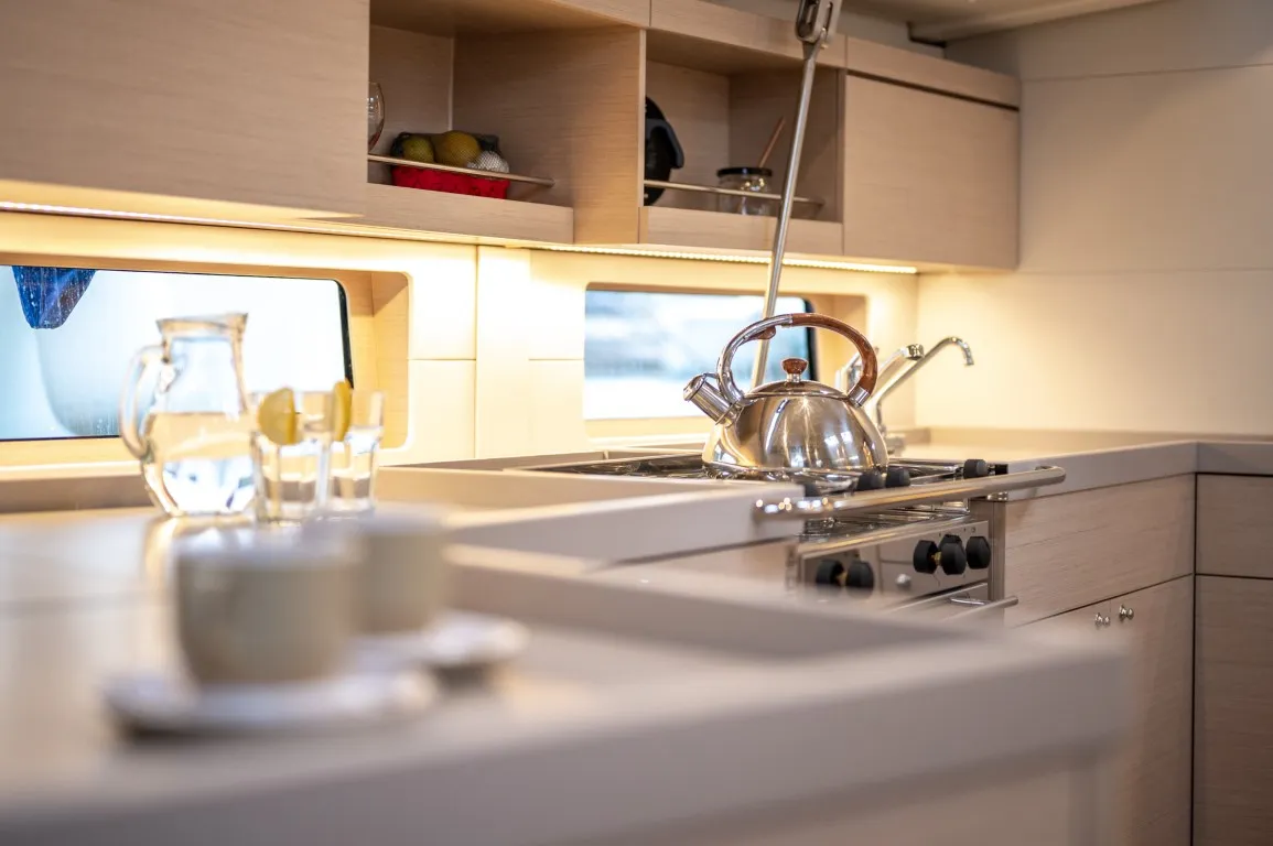 Galley of Nalu, a Beneteau Oceanis 46.1 sailboat at Općina Medulin, Croatia