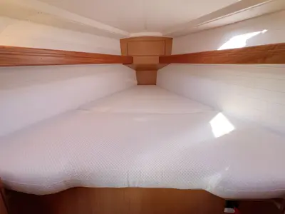 Cabin on Ramona, a Bavaria Cruiser 33 sailboat at Heiligenhafen, Germany