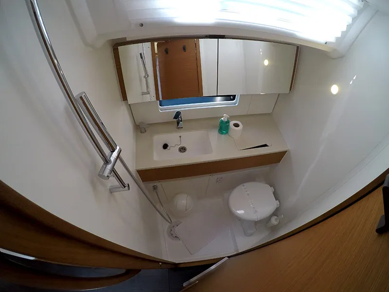 Head on Dama, a Dufour 44 sailboat at Grad Šibenik, Croatia