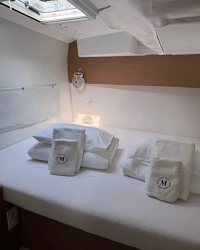 Cabin on Spring & Fall, a Excess 11 catamaran at Grad Trogir, Croatia