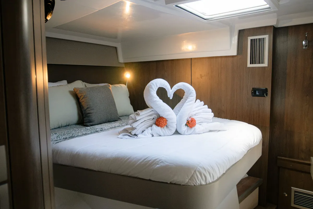 Cabin on Pinnacle Cat, a Bali Catspace catamaran at Parham Town, British Virgin Islands