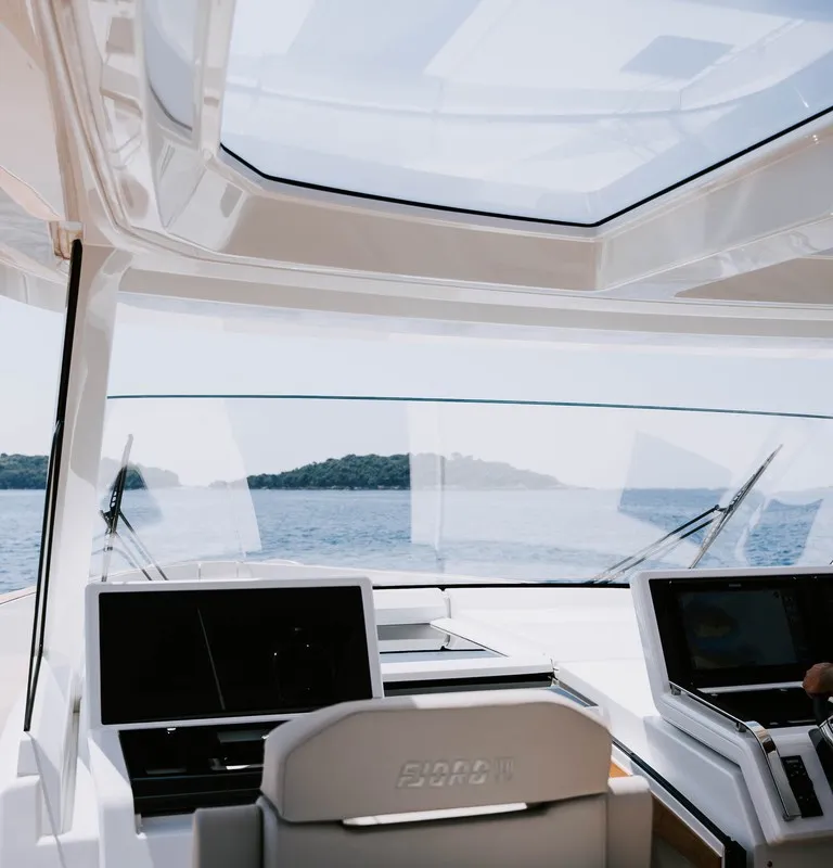 Alb 2, a Fjord 53 XL motor yacht at Podstrana - Miljevac, Croatia