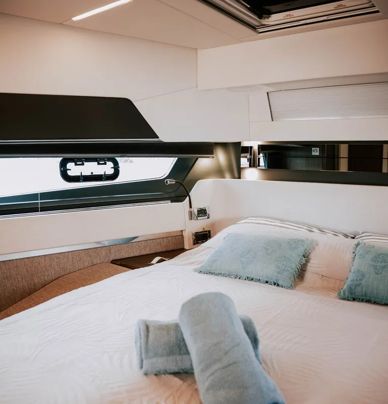 Alb 2, a Fjord 53 XL motor yacht at Podstrana - Miljevac, Croatia