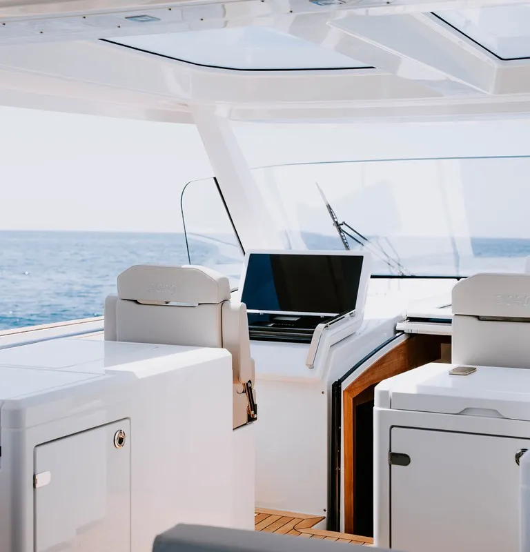 Alb 2, a Fjord 53 XL motor yacht at Podstrana - Miljevac, Croatia
