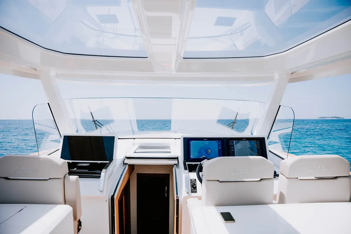 Alb 2, a Fjord 53 XL motor yacht at Podstrana - Miljevac, Croatia
