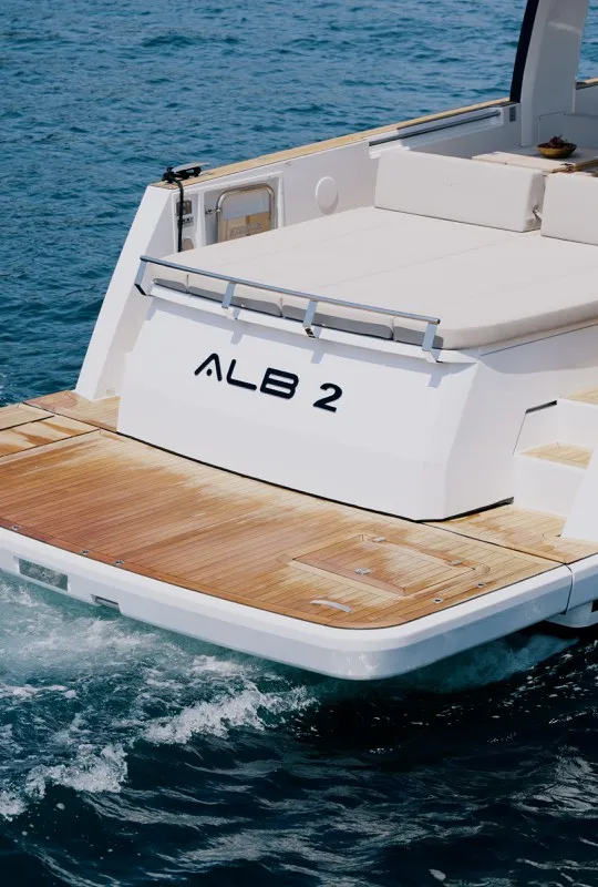 Alb 2, a Fjord 53 XL motor yacht at Podstrana - Miljevac, Croatia