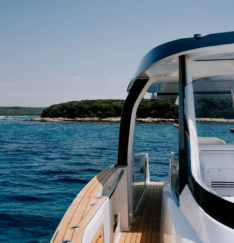 Alb 2, a Fjord 53 XL motor yacht at Podstrana - Miljevac, Croatia