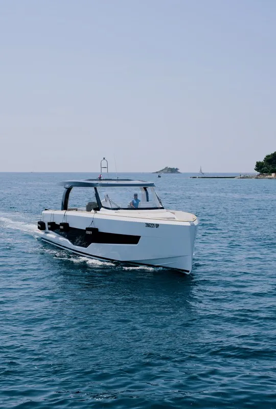 Alb 2, a Fjord 53 XL motor yacht at Podstrana - Miljevac, Croatia