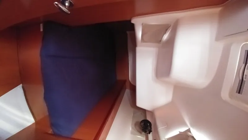 Cabin on Beluga, a Beneteau Oceanis 43 sailboat at Municipal Unit of Elefsina, Greece
