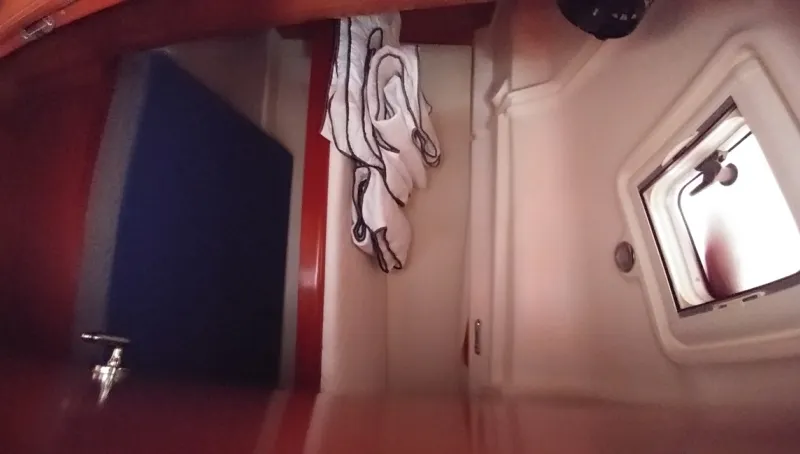 Cabin on Beluga, a Beneteau Oceanis 43 sailboat at Municipal Unit of Elefsina, Greece