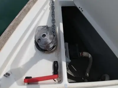 Deck of Beluga, a Beneteau Oceanis 43 sailboat at Municipal Unit of Elefsina, Greece