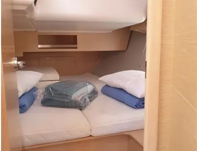 Cabin on Alati, a Dufour 390 Grand Large sailboat at Municipal Unit of Lefkada, Greece