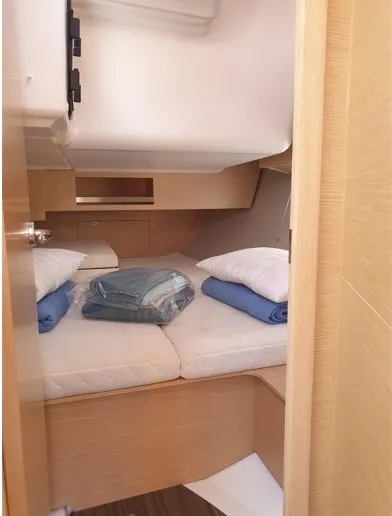 Cabin on Alati, a Dufour 390 Grand Large sailboat at Municipal Unit of Lefkada, Greece