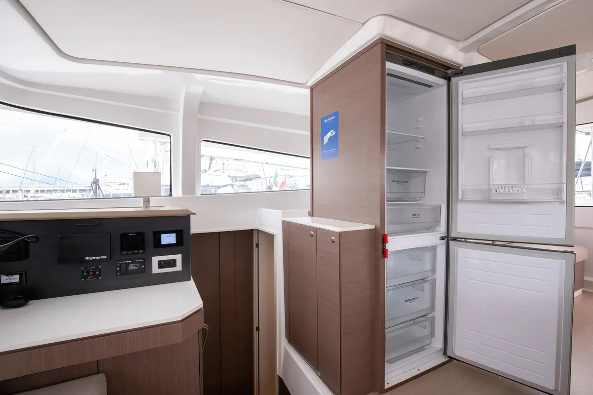 Galley of Peppina - Standard Line, a Bali 4.2 catamaran at Salerno, Italy
