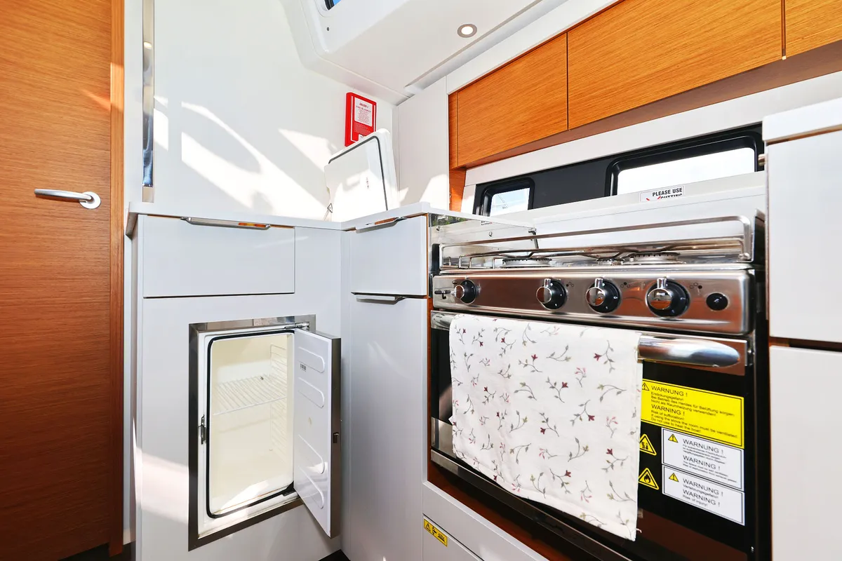Galley of Blondie - Ow, a Hanse 460 sailboat at Grad Kaštela, Croatia
