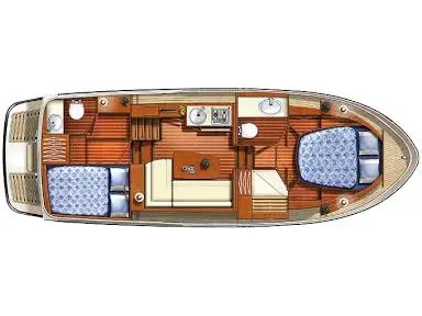 Floor plan of Wedis (Fr2), a Linssen Grand Sturdy 29.9 AC motorboat at Werder (Havel), Germany