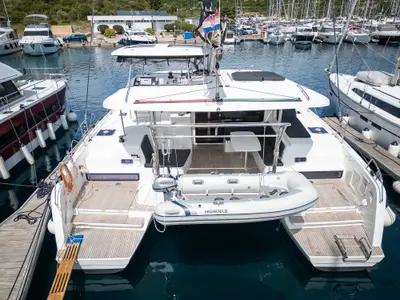 Ocean Star, a Lagoon 42 catamaran at Primošten, Croatia