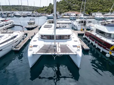 Ocean Star, a Lagoon 42 catamaran at Primošten, Croatia