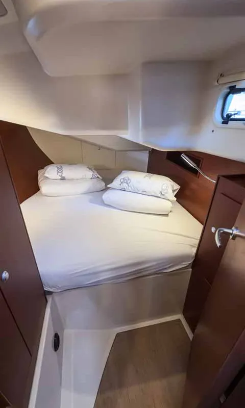 Cabin on Sea Legend, a Hanse 455 sailboat at Grad Pula, Croatia