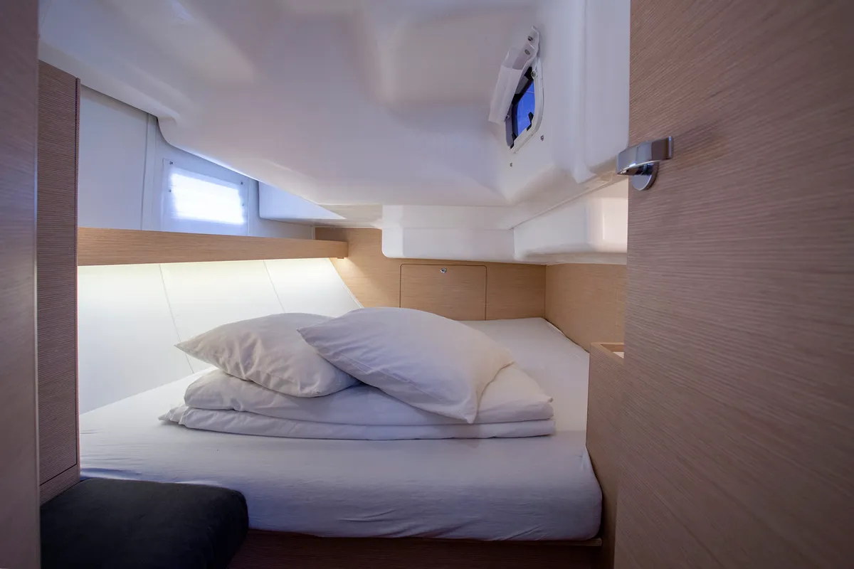 Cabin on Janina, a Elan Impression 40 sailboat at Grad Pula, Croatia