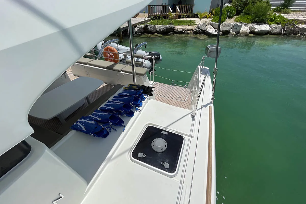 Mala, a Lagoon 40 catamaran at Seget Donji, Croatia
