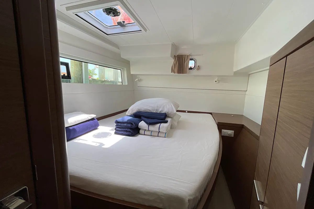 Mala, a Lagoon 40 catamaran at Seget Donji, Croatia