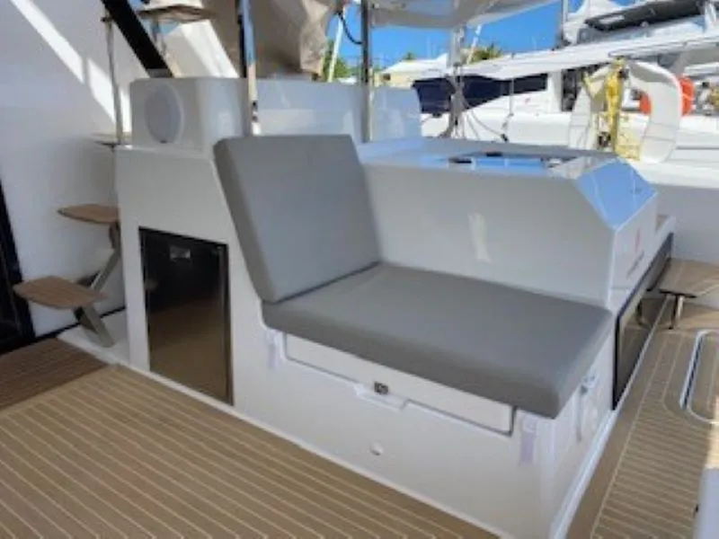 Deck of Ojala, a Fountaine Pajot Tanna 47 catamaran at Charlotte Amalie, United States