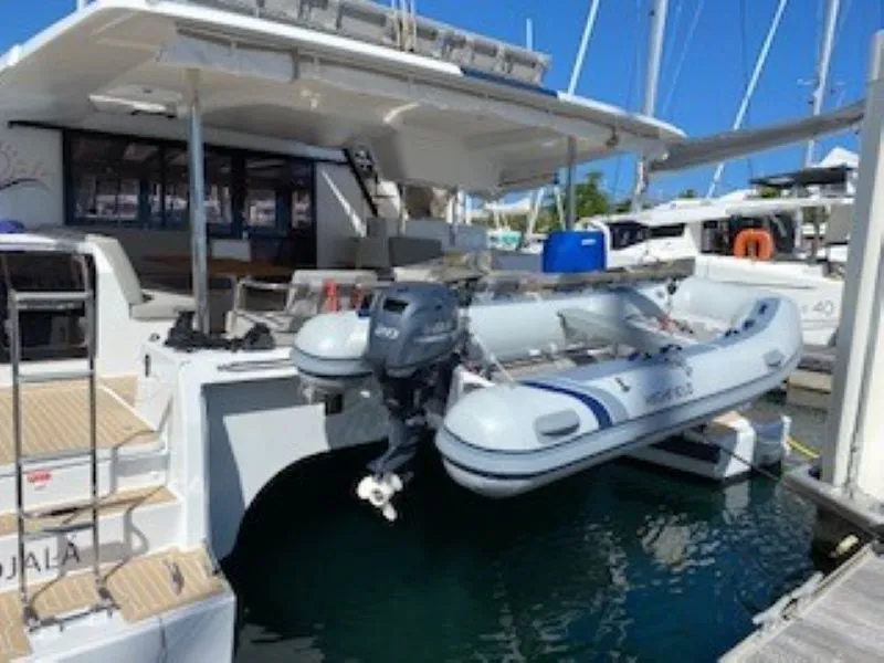 Ojala, a Fountaine Pajot Tanna 47 catamaran at Charlotte Amalie, United States