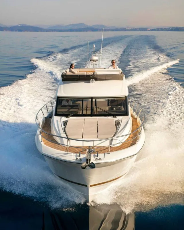 Caprice, a Jeanneau Prestige 520 Flybridge motor yacht at Punat, Croatia