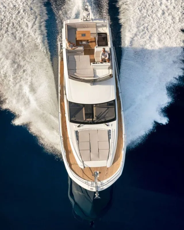 Caprice, a Jeanneau Prestige 520 Flybridge motor yacht at Punat, Croatia