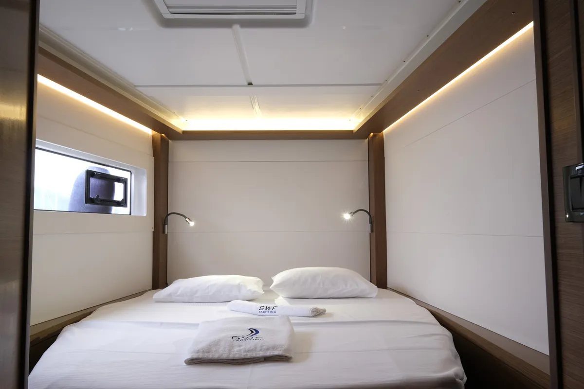 Cabin on Blu, a Lagoon 46 catamaran at Volos Municipality, Greece