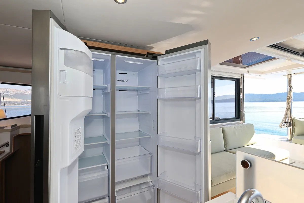 Galley of Radago, a Bali 4.6 catamaran at Općina Sukošan, Croatia