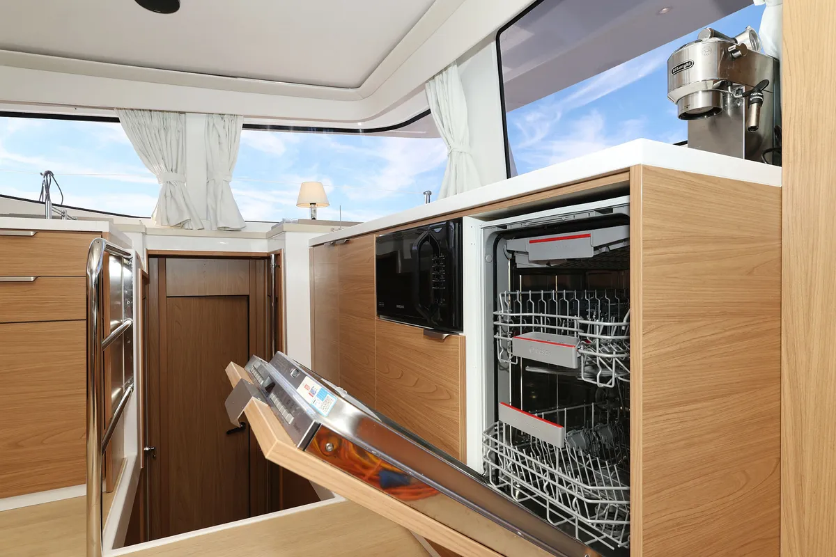 Galley of Radago, a Bali 4.6 catamaran at Općina Sukošan, Croatia