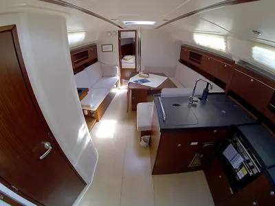 Salon of Ariel, a Hanse 385 sailboat at Grad Šibenik, Croatia