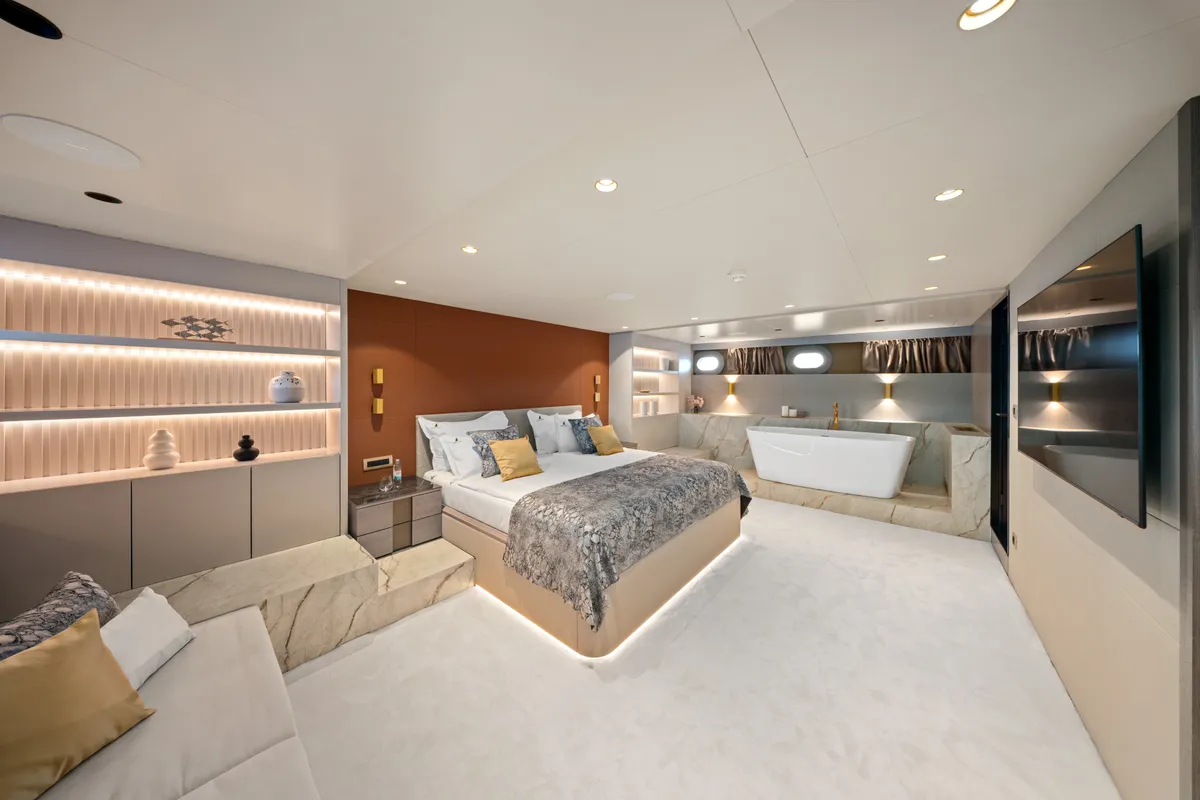 Cabin on Nocturno, a Gulet Luxury Sailing Yacht sailboat at Split, Croatia