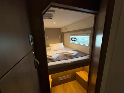 Cabin on Premium, a Bali 4.2 catamaran at Sant Antoni de Portmany, Spain