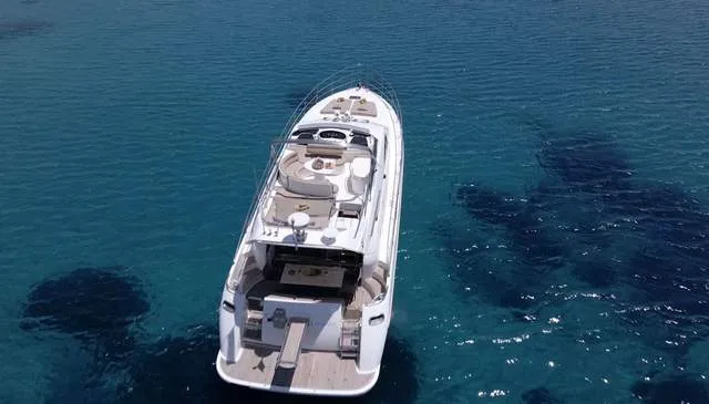 Azimut, a Azimut 58 motorboat at Mykonos, Greece