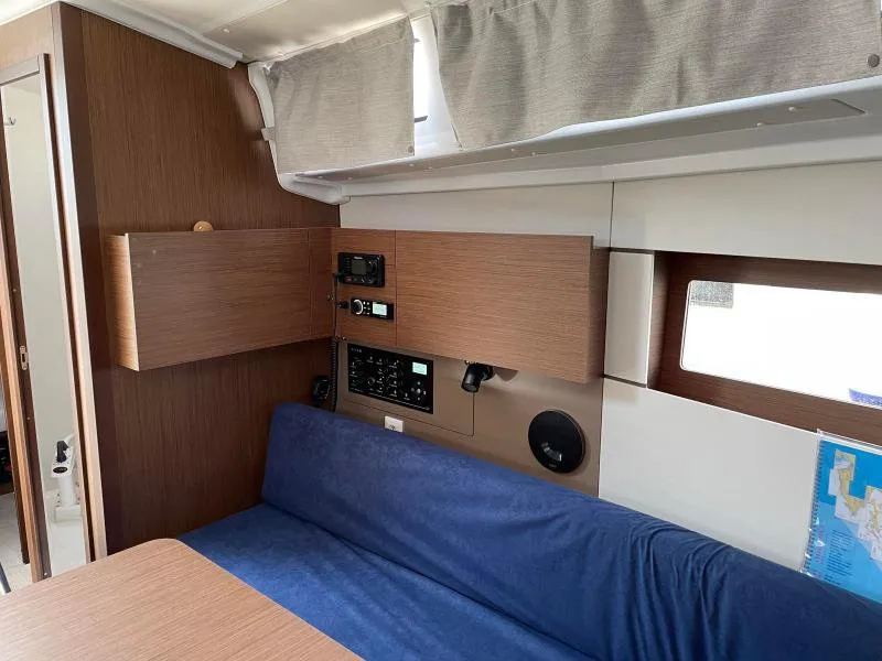 Salon of Gwada, a Beneteau Oceanis 38.1 sailboat at Grad Pula, Croatia