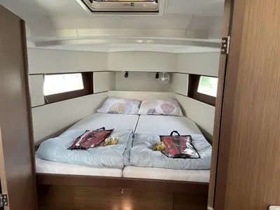 Cabin on Gwada, a Beneteau Oceanis 38.1 sailboat at Grad Pula, Croatia