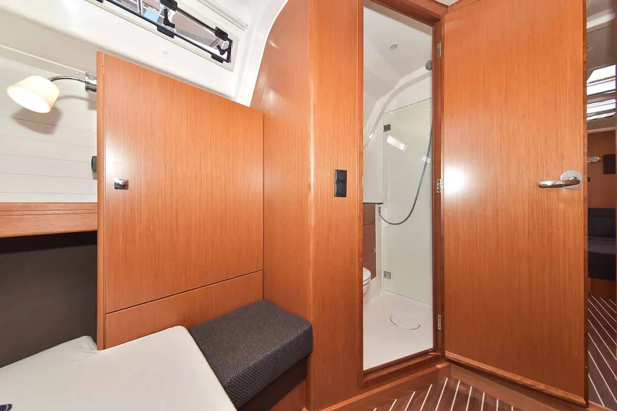 Cabin on Donna I, a Bavaria Cruiser 51 sailboat at Grad Biograd na Moru, Croatia