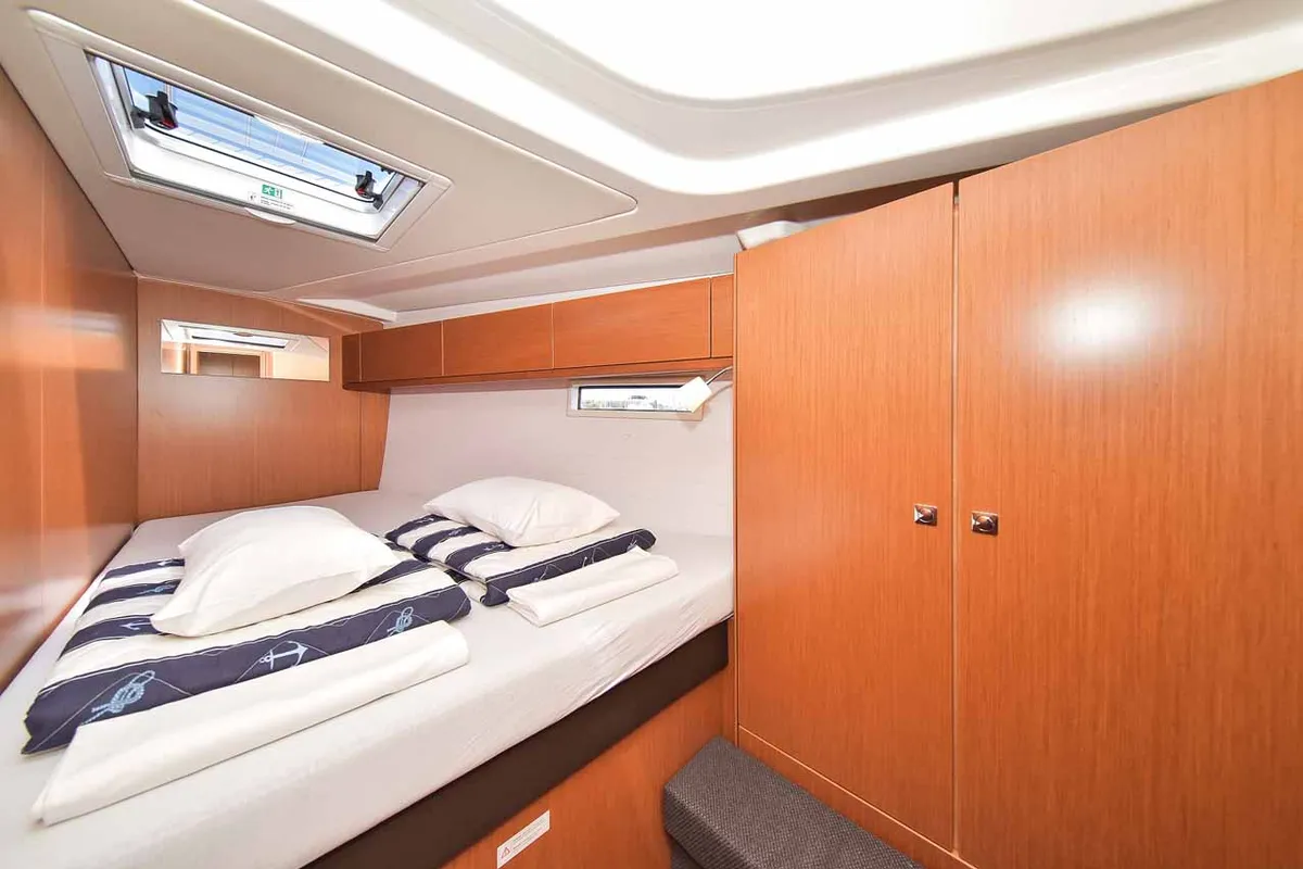 Cabin on Donna I, a Bavaria Cruiser 51 sailboat at Grad Biograd na Moru, Croatia