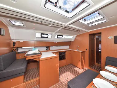 Galley of Donna I, a Bavaria Cruiser 51 sailboat at Grad Biograd na Moru, Croatia