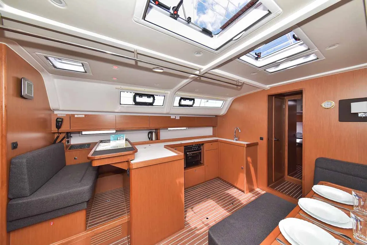 Galley of Donna I, a Bavaria Cruiser 51 sailboat at Grad Biograd na Moru, Croatia